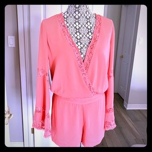 MARCIANO KAYDIN ROMPER in Porcelain Rose